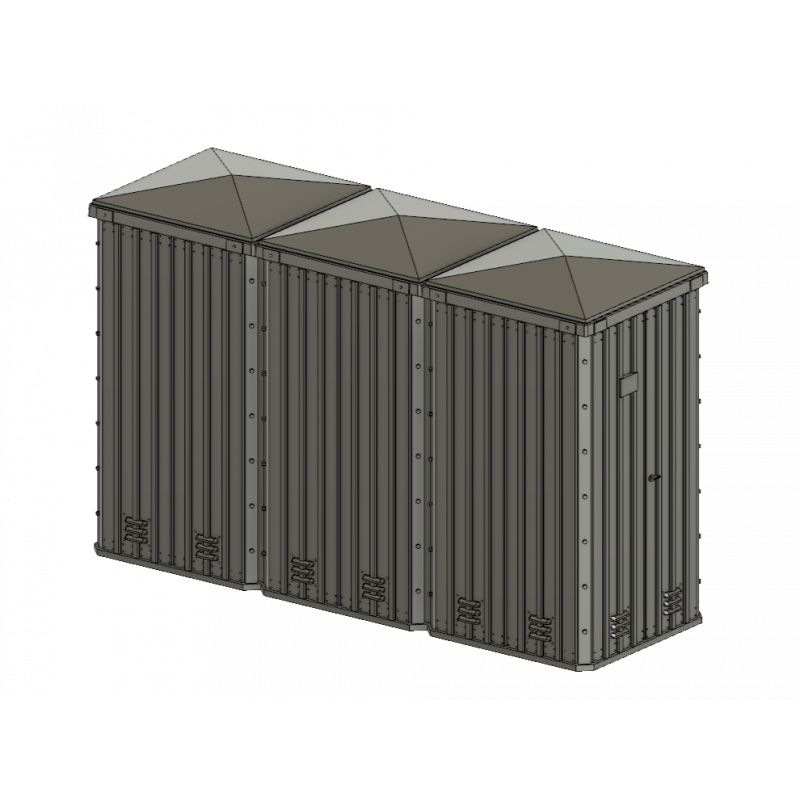 LTAN010-D : Guérite type 80 triple LTAN010-D : Guérite type 80 triple