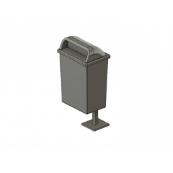 LTA017 : Lot de 2 poubelles de ville